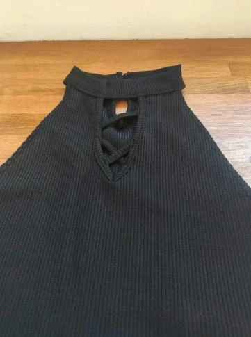Jennyfer top tomara que caia preto PP – photo 2